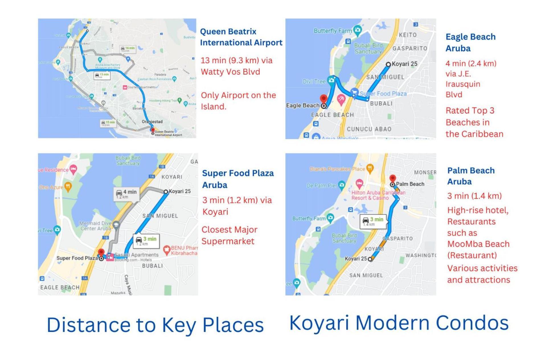 Koyari Modern Condos 9BR 7BA Sleeps 26 w/ Pool&Roof Deck Palm Beach Exterior foto